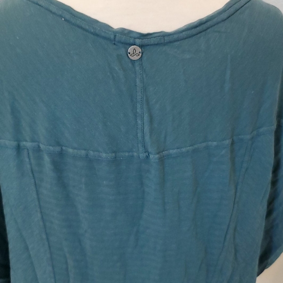 Prana Baggy Blouse Short Sleeve Green - Picture 5 of 6